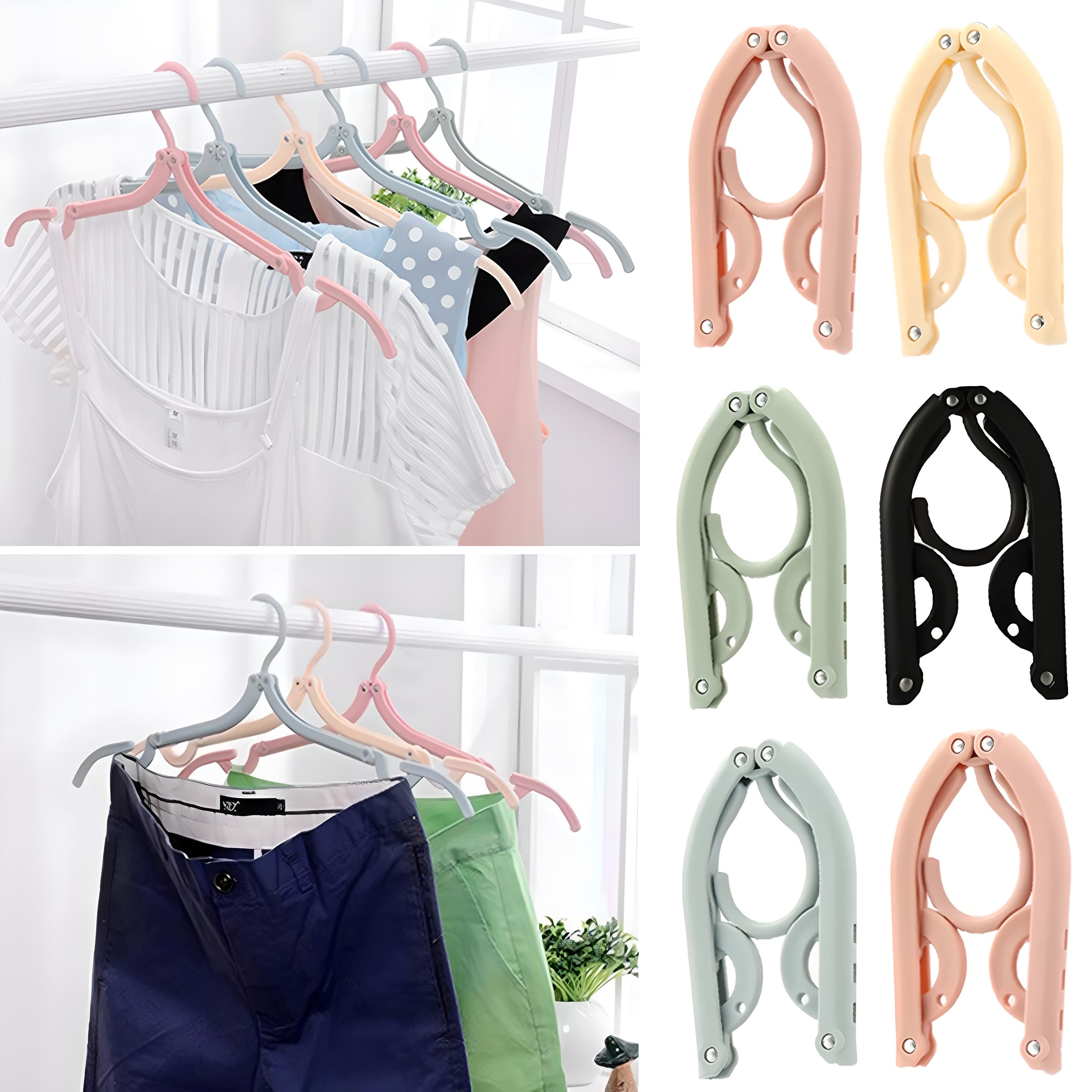 Foldable Travel Clothes Hangers 10pcs Set