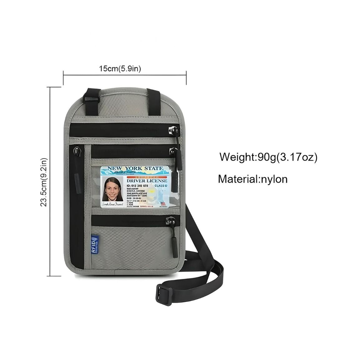 RFID Travel Neck Wallet