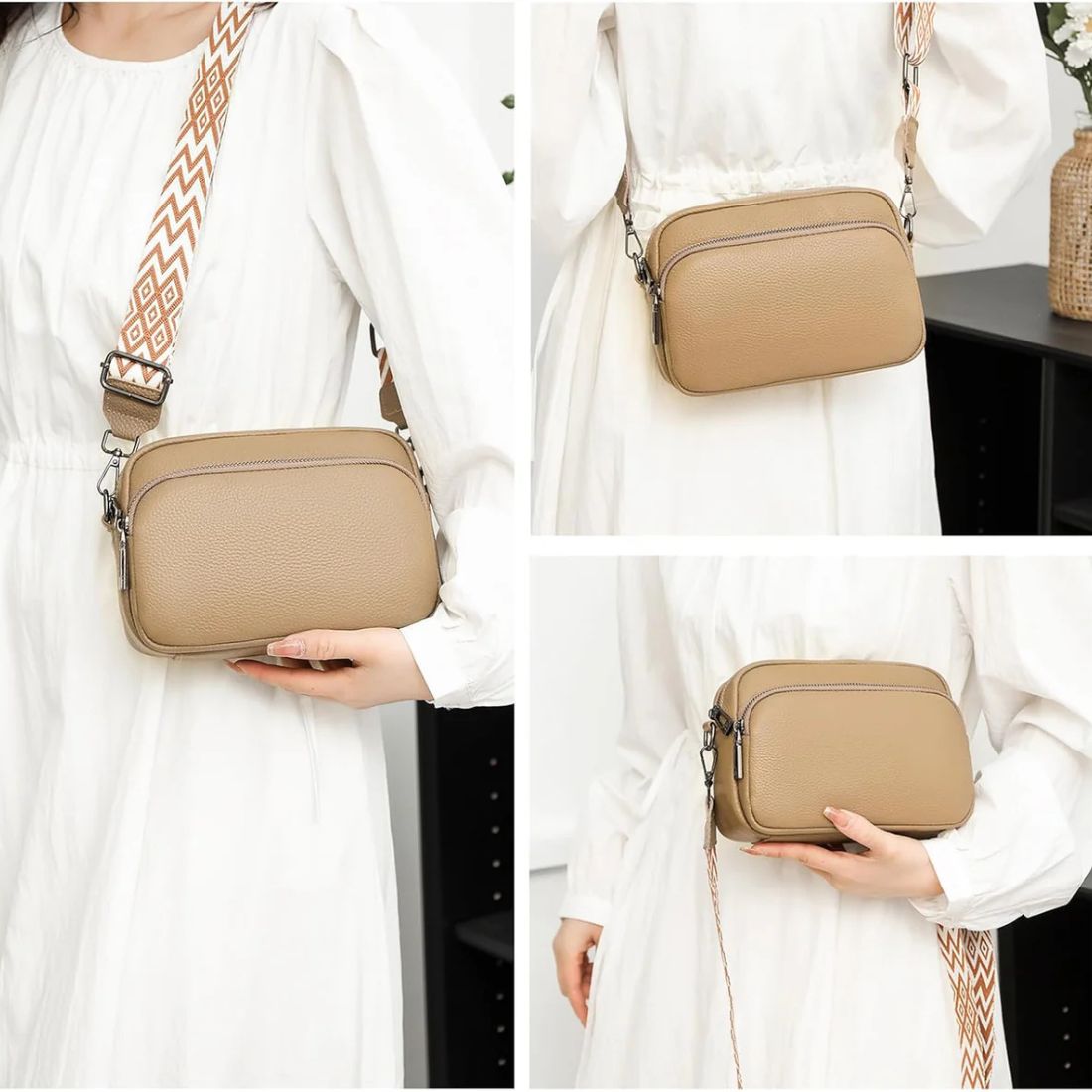 Sophia | Chic Leather Crossbody Bag